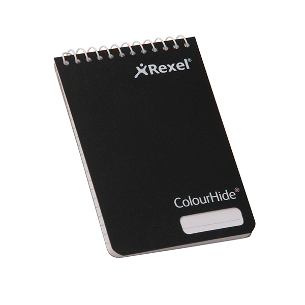 Rexel ColourHide Pocket Notebook - Black 165000