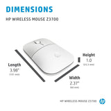 HP Z3700 Wireless Mouse Ceramic White 171D8AA