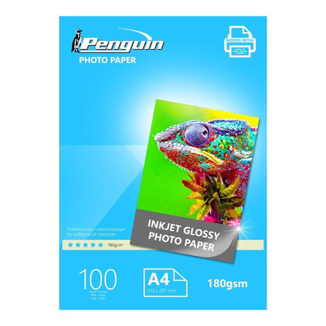 Penguin A4 Inkjet Gloss Photo Paper - 100-pack 17402012