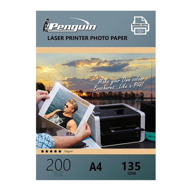 Penguin A4 200-sheets Gloss Laser Photo Paper 17402017