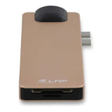 LMP Compact Dock 8-in-1 Type-C Docking Station Gold 18954