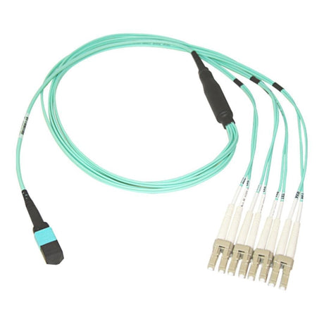 Apache 5m Breakout MPO to 4 x LC OM3 Fibre Patch Lead 5MMPO4XLCOM3