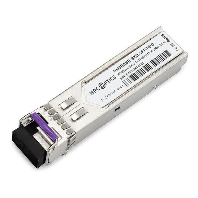 HPC Optics 1000BASE-BX-D 1490/1310 Bi-Directional BIDI SFP Transceiver 1PGLCBXD14901310
