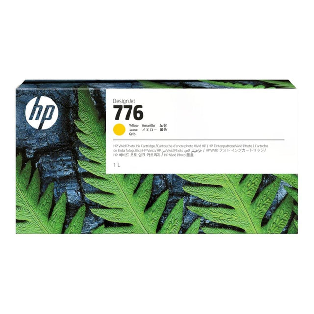 HP 776 DesignJet Chromatic Yellow High Yield Ink Cartridge Original 1XB08A Single-pack