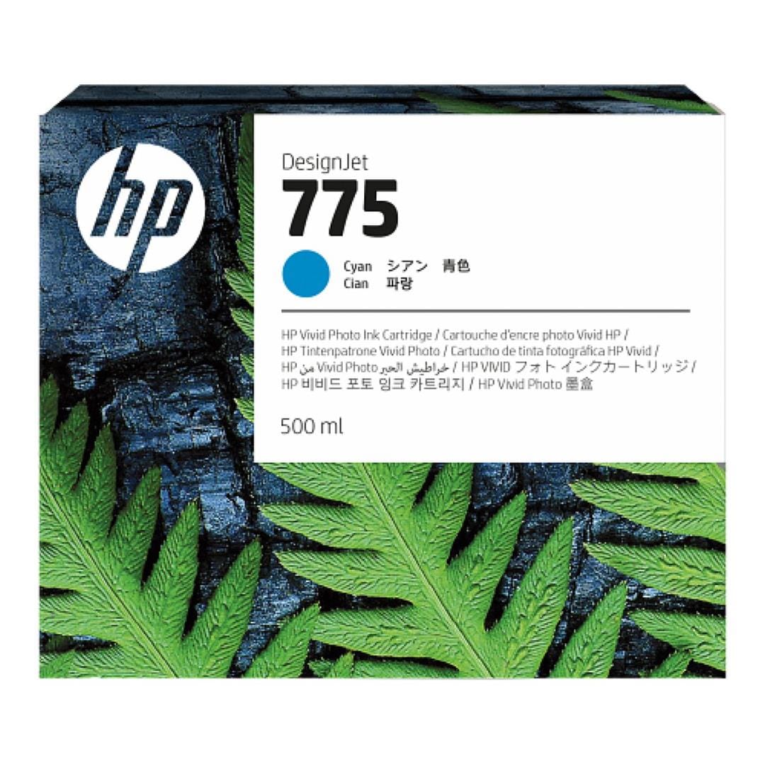 HP 775 DesignJet Chromatic Cyan Standard Yield Ink Cartridge Original 1XB17A Single-pack