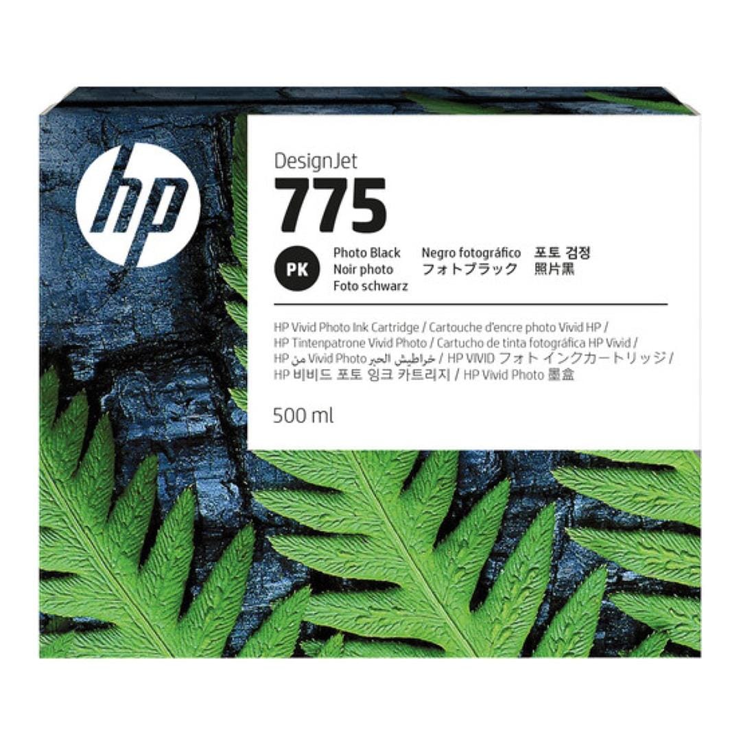 HP 775 DesignJet Chromatic Photo Black Standard Yield Ink Cartridge Original 1XB21A Single-pack