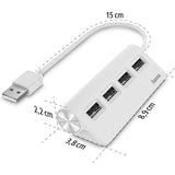 Hama USB 2.0 480 Mbit/s Interface Hub White 200120