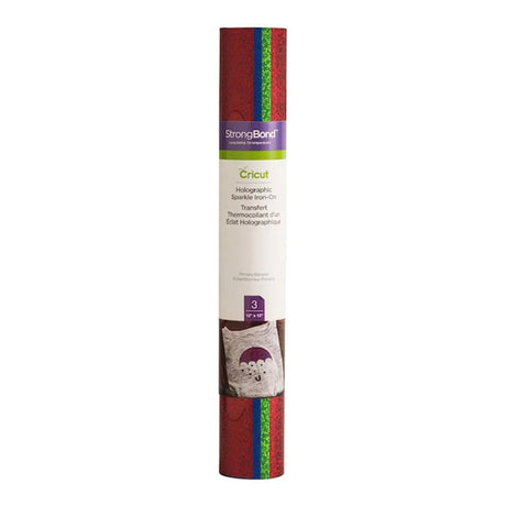 Cricut Holographic Sparkle Iron-On Vinyl 30x30cm 3-Sheet Sampler 2004633