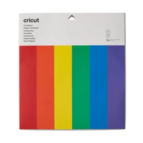 Cricut Cardstock Sampler Primary 30.5x30.5cm 12-sheets 2007749