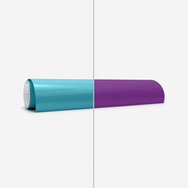 Cricut Permanent Colour Change Vinyl Cold-Activated 30.5x61cm 1-sheet Turquoise to Purple 2009590