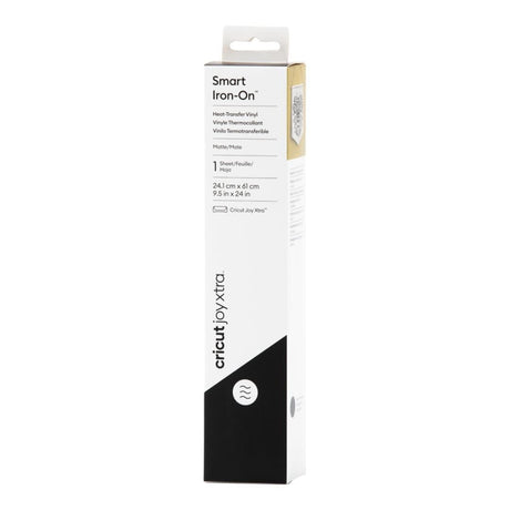 Cricut Joy Xtra Smart Iron-On Vinyl 24.1x61cm 1-sheet Black 2010399