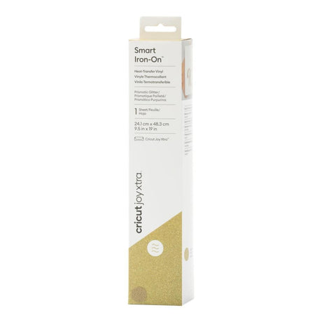 Cricut Joy Xtra Smart Iron-On Vinyl 24.1x48cm 1-sheet Prismatic Glitter Gold 2010418