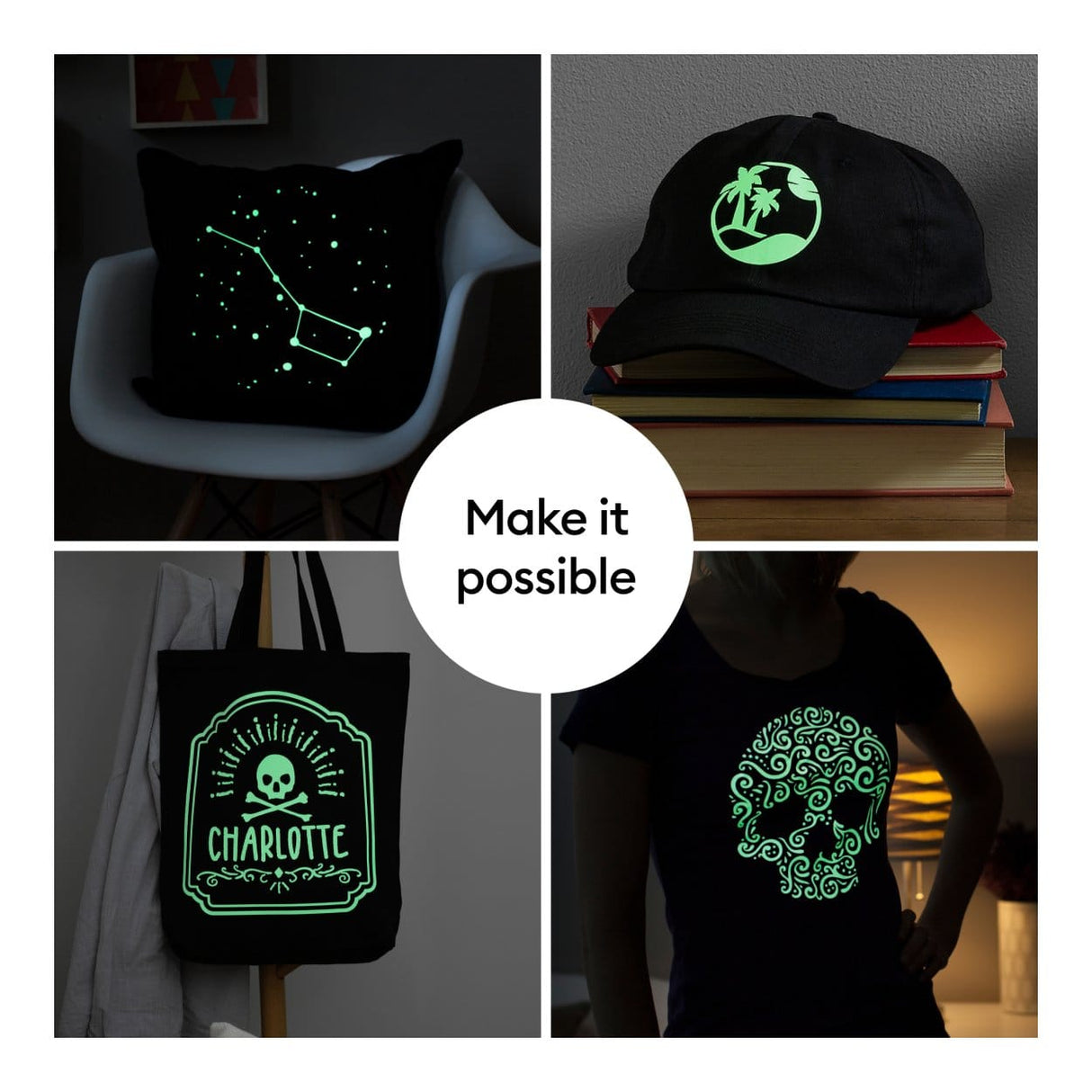 Cricut Iron-On Vinyl 30.5x61cm 1-sheet Glow in the Dark 2011330