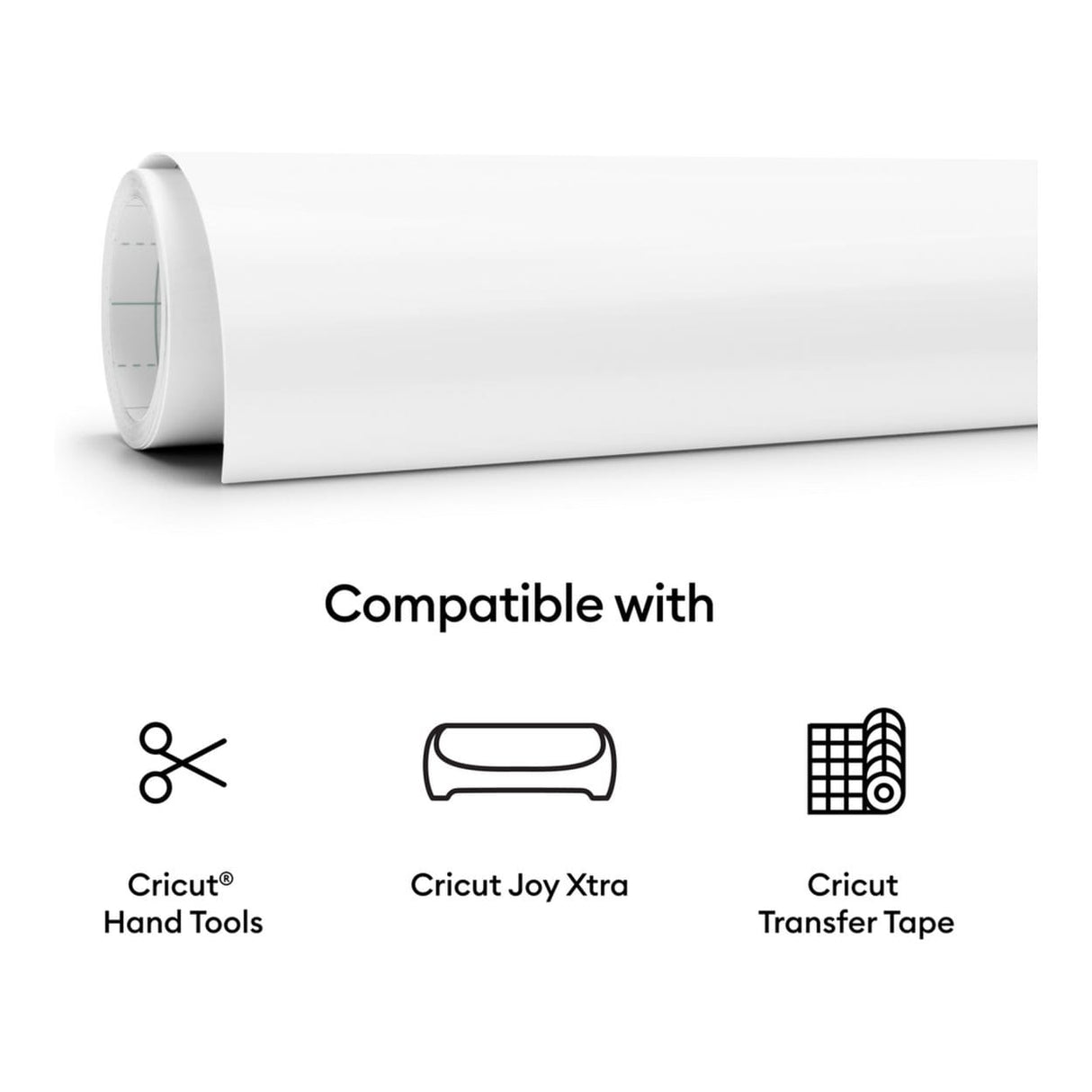 Cricut Joy Xtra Smart Vinyl Permanent 24.1x91.4cm 1-sheet White 2011369