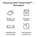 Cricut Joy Xtra Smart Vinyl Permanent 24.1x91.4cm 1-sheet White 2011369