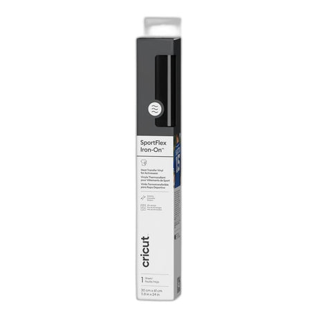Cricut SportFlex Iron-On Vinyl 30x60cm 1-sheet Black 2011552