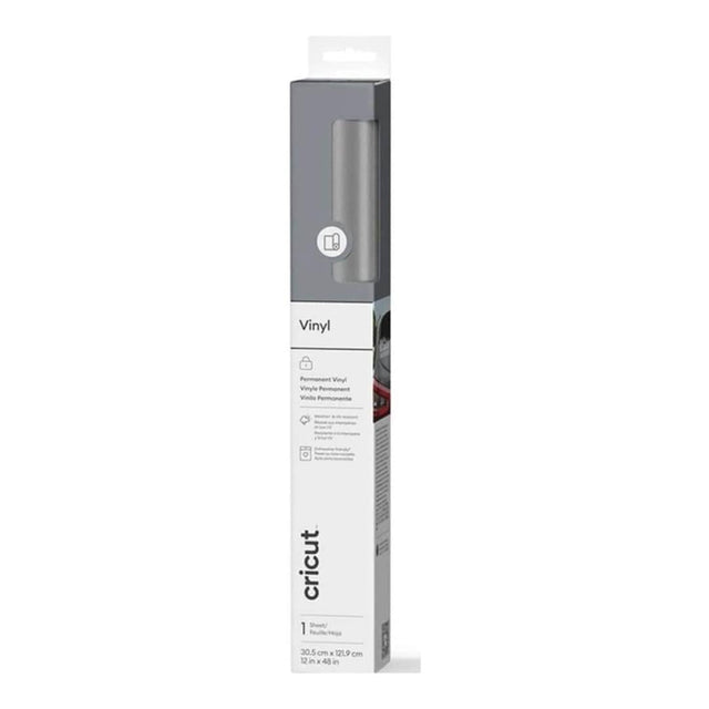 Cricut Premium Vinyl Permanent 30x120cm 1-sheet Silver 2011586