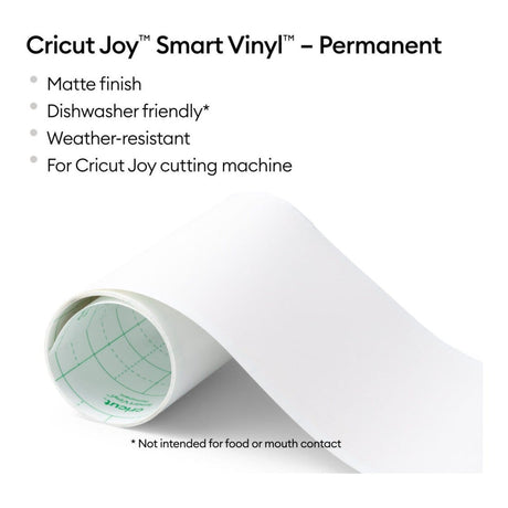 Cricut Joy Smart Vinyl Permanent 14x122cm 1-sheet Mat White 2011693