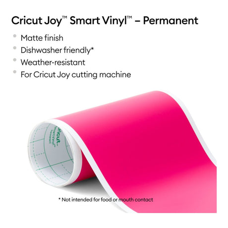 Cricut Joy Smart Vinyl Permanent 14x122cm 1-sheet Mat Party Pink 2011696