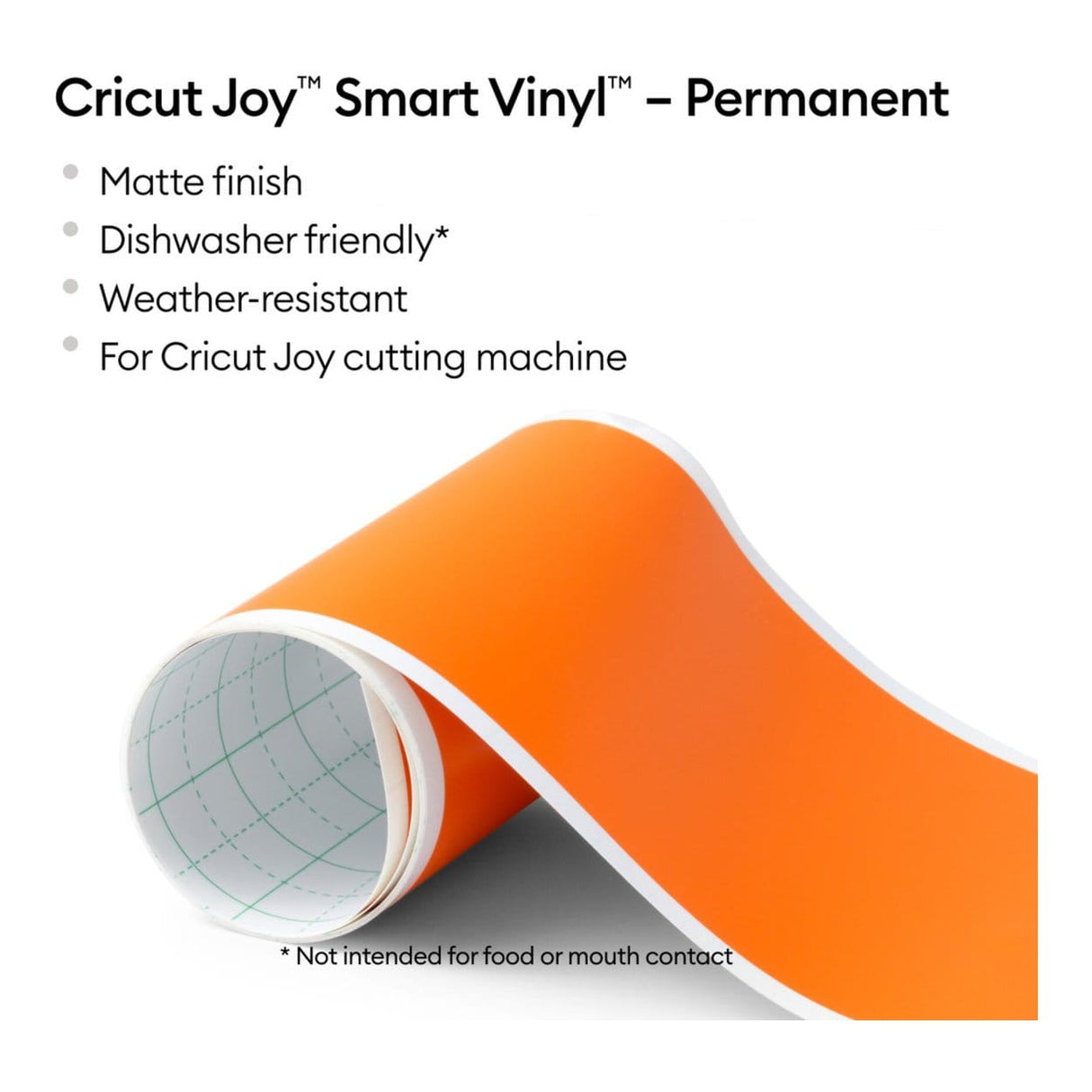 Cricut Joy Smart Vinyl Permanent 14x122cm 1-sheet Mat Orange 2011697