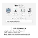 Cricut Puff Iron-On Vinyl 30.5x48.3cm 1-sheet Metallic Silver 2011780