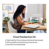 Cricut Flocked Iron-On Vinyl 30.5x48.3cm 1-sheet White 2011789