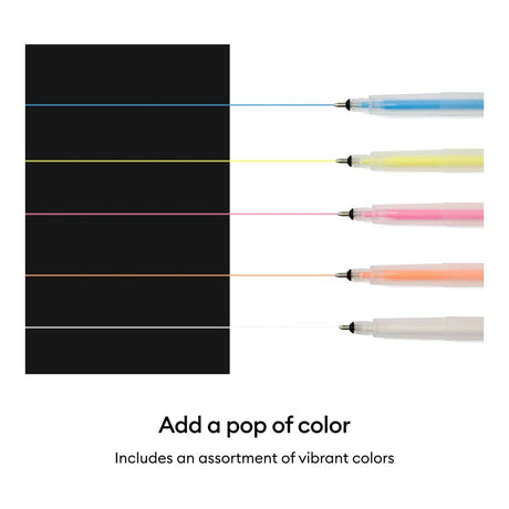 Cricut 1.0mm Acrylic Gel Pens 5-pack 2011821