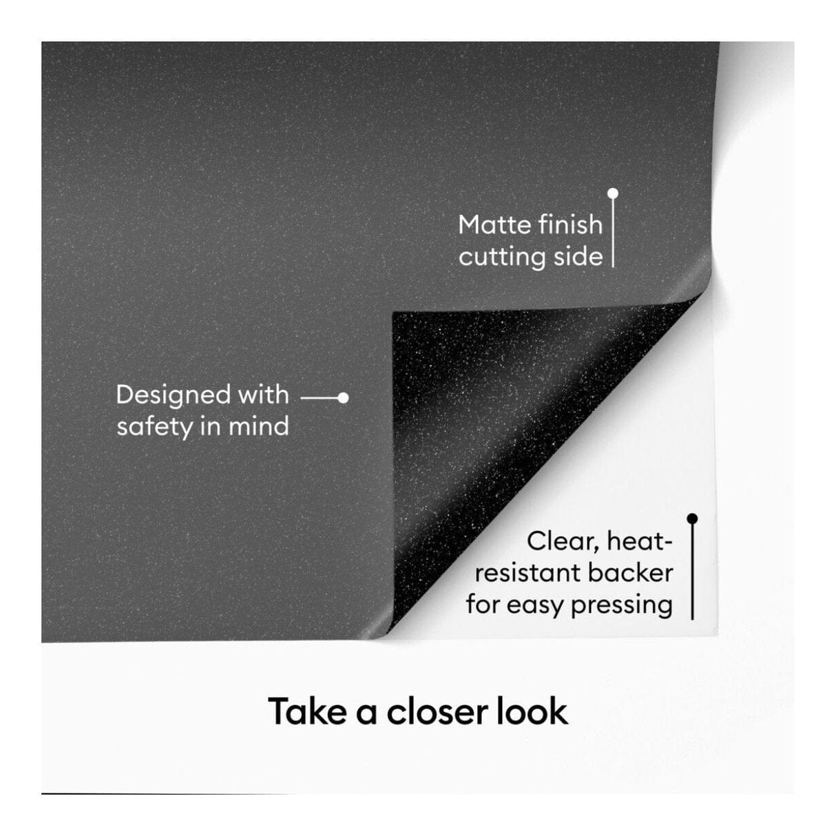 Cricut Value Glitter Iron-On Vinyl 25.4cmx2.4m 1-sheet Silver 2012076