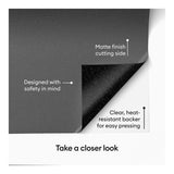 Cricut Value Glitter Iron-On Vinyl 25.4cmx2.4m 1-sheet Silver 2012076