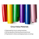 Cricut Value Iron-On Vinyl 30.5cmx1.5m 1-sheet Purple 2012088