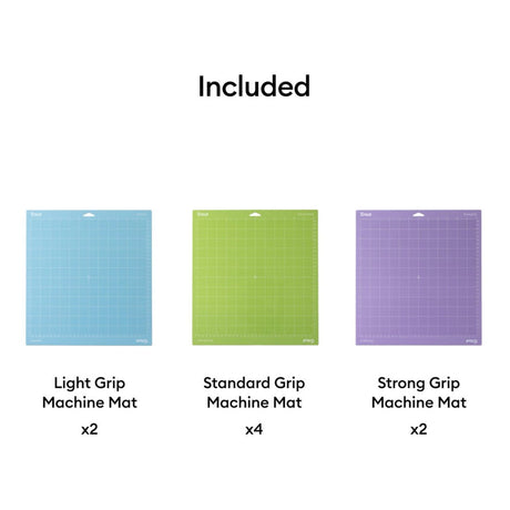 Cricut Machine Mat Variety Pack 30.5x30.5cm 8-pack 2012133