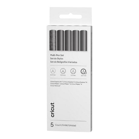 Cricut Multi-Size Pen Set Black 5-pack 2012175
