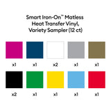 Cricut Smart Iron-On Variety Sampler 13 in x 12 in 12-pack 2012312