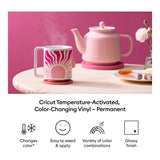 Cricut Temperature-Activated Colour-Changing Permanent Vinyl Rainbow Sampler 12 in x 12 in 5-pack 2012350