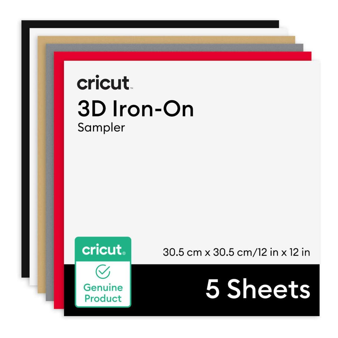 Cricut 3D Iron-On Bold Sampler 12 in x 12 in 5-pack 2012359