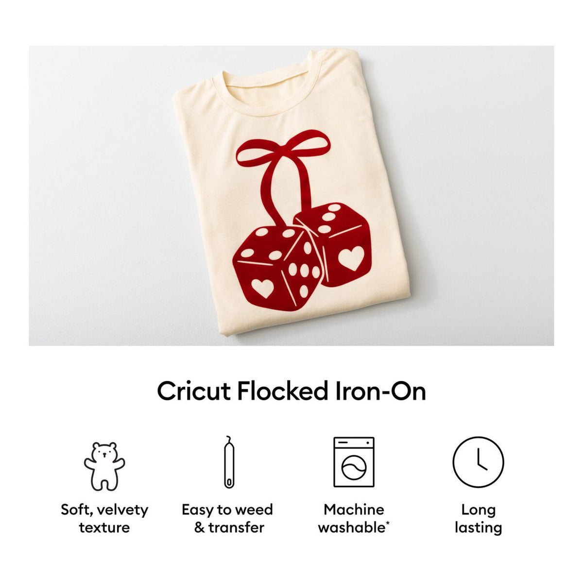 Cricut Flocked Iron-On Classics Sampler 12 in x 12 in 5-pack 2012360