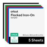 Cricut Flocked Iron-On Classics Sampler 12 in x 12 in 5-pack 2012360