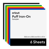 Cricut Puff Iron-On Classics Sampler 12 in x 12 in 6-pack 2012363