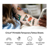 Cricut Printable Temporary Tattoo Sheets A4 21.6x 7.9cm 8-sheet Transparent 2012652