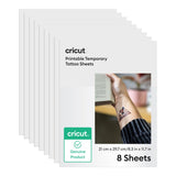 Cricut Printable Temporary Tattoo Sheets A4 21.6x 7.9cm 8-sheet Transparent 2012652