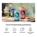 Cricut Printable Waterproof Sticker Set Transparent A4 20-pack 2012654
