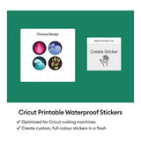 Cricut Printable Waterproof Sticker Set Transparent A4 20-pack 2012654