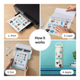 Cricut Printable Waterproof Sticker Set White A4 20-pack 2012655
