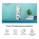 Cricut Printable Waterproof Sticker Set White A4 20-pack 2012655