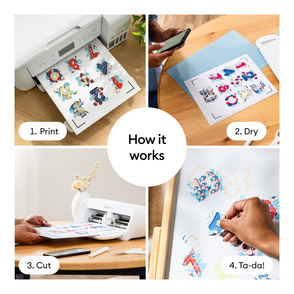 Cricut Printable Magnet Sheets A4 21.6x27.9cm 8-sheet White 2012657