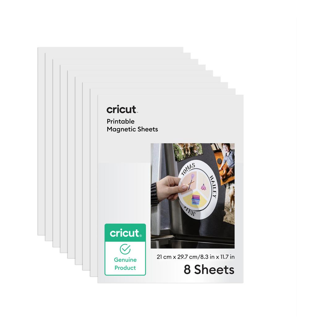 Cricut Printable Magnet Sheets A4 21.6x27.9cm 8-sheet White 2012657