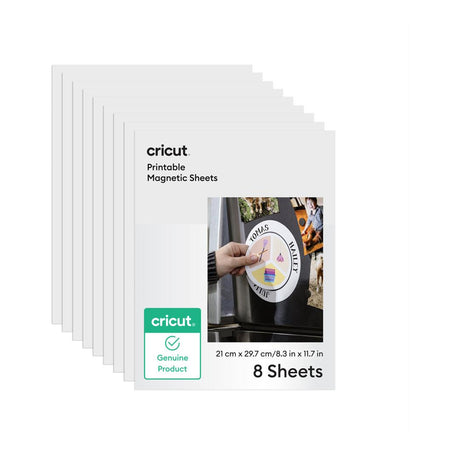 Cricut Printable Magnet Sheets A4 21.6x27.9cm 8-sheet White 2012657