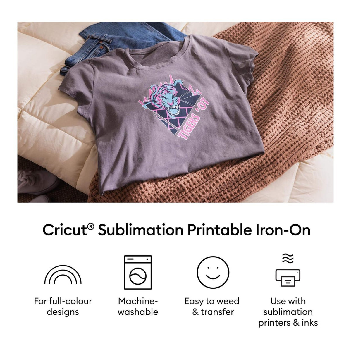 Cricut Sublimation Printable Iron-On A4 10-pack 2012661