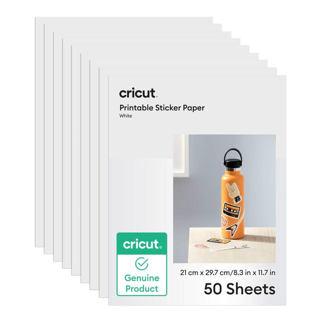 Cricut Printable Sticker Paper White A4 50-pack 2012665