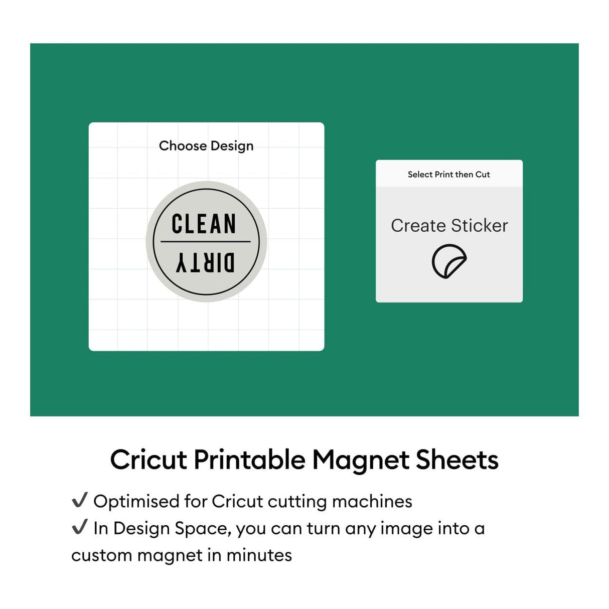 Cricut Printable Magnetic Sheets A4 3-sheet White 2012792